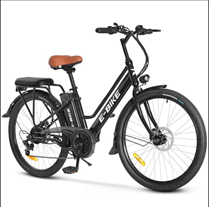 Electric Bike 26inch Commuter Bicycle 350W Adult City E-bike 36V 10.2AH  Battery